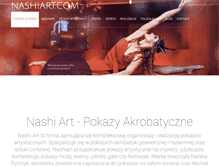 Tablet Screenshot of nashiart.com